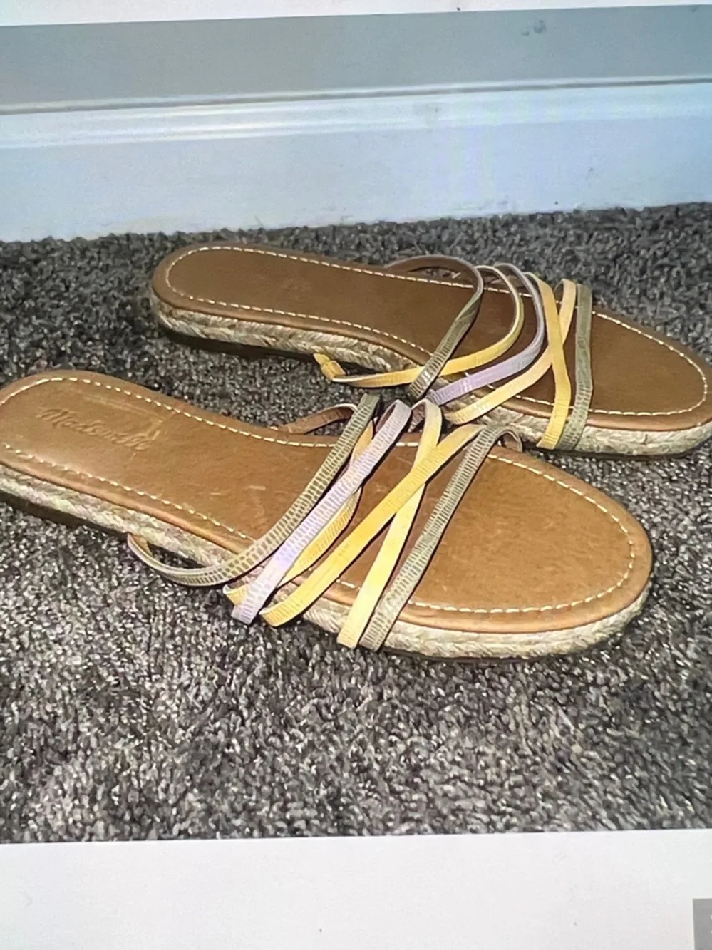 Madewell Leather Katheryn Sandal Slides Size 9.5